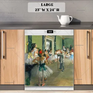 Preview of The Dance Class by Edgar Degas magnet in Large size.