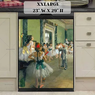 Preview of The Dance Class by Edgar Degas magnet in XX Large size.