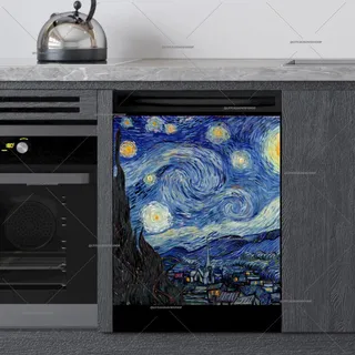 Preview of The Starry Night by Vincent Van Gogh magnet.