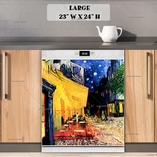 Preview of The Cafe Terrace by V. Gogh magnet in Large size.