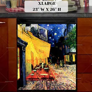 Preview of The Cafe Terrace by V. Gogh magnet in Extra Large size.