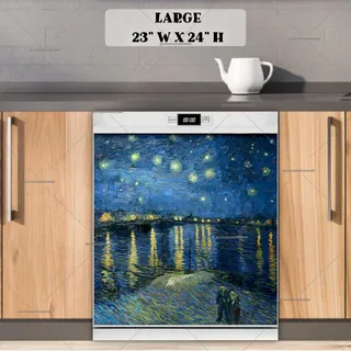 Preview of Starry Night Over the Rhone by V. Gogh magnet in Large size.