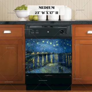 Preview of Starry Night Over the Rhone by V. Gogh magnet in Medium size.