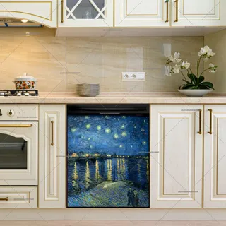 Preview of Starry Night Over the Rhone by V. Gogh magnet.