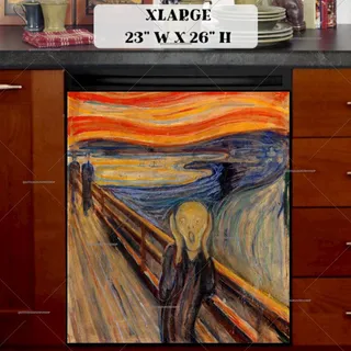 Preview of The Scream by Edvard Munch magnet in Extra Large size.