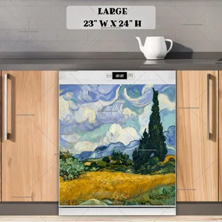 Preview of Wheat Field with Cypresses by V. Gogh magnet in Large size.