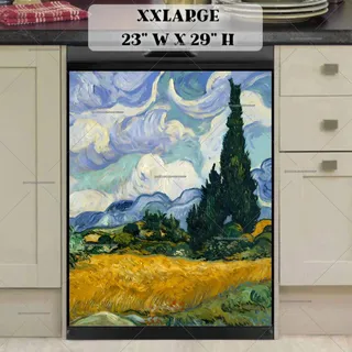 Preview of Wheat Field with Cypresses by V. Gogh magnet in XX Large size.