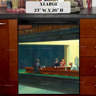 Preview of Nighthawks by Edward Hopper magnet in Extra Large size.