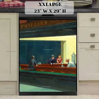 Preview of Nighthawks by Edward Hopper magnet in XX Large size.