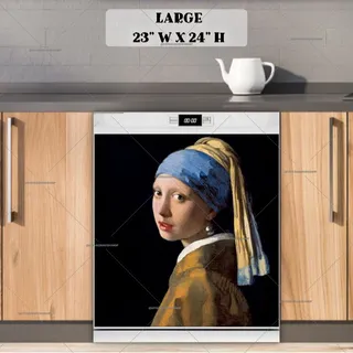 Preview of Girl With a Pearl Earring by J. Vermeer magnet in Large size.