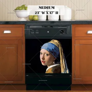 Preview of Girl With a Pearl Earring by J. Vermeer magnet in Medium size.