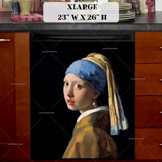 Preview of Girl With a Pearl Earring by J. Vermeer magnet in Extra Large size.