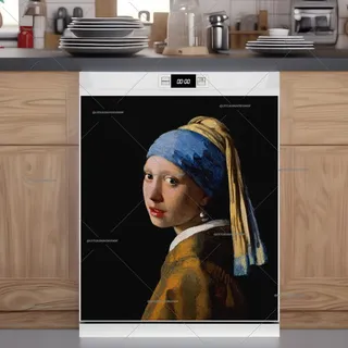 Preview of Girl With a Pearl Earring by J. Vermeer magnet.