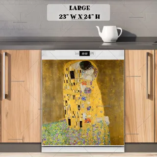 Preview of The Kiss by Gustav Klimt magnet in Large size.