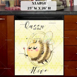 Preview of Cute Queen Bee magnet in Extra Large size.