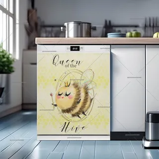 Preview of Cute Queen Bee magnet.