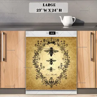 Preview of Vintage  Bee Design magnet in Large size.