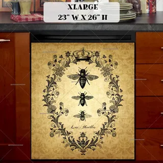 Preview of Vintage  Bee Design magnet in Extra Large size.