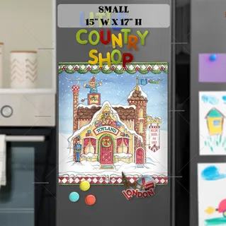 Preview of Santa's Toy Factory magnet in Small size.