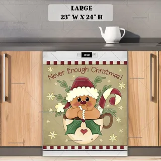 Preview of Gingerbread Man in a Cup magnet in Large size.