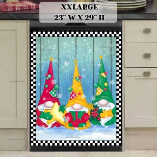 Preview of Three Christmas Gnomes magnet in XX Large size.