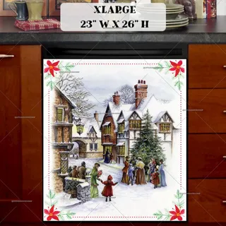 Preview of Little Victorian Town magnet in Extra Large size.