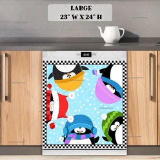 Preview of Adorable Winter Penguins magnet in Large size.