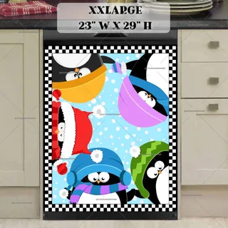 Preview of Adorable Winter Penguins magnet in XX Large size.