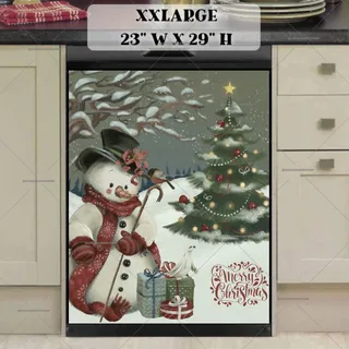 Preview of Beautiful Christmas Tale with a Snowman magnet in XX Large size.