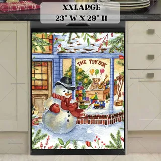 Preview of Victorian Toy Store and Snowman magnet in XX Large size.