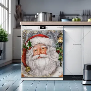 Preview of Beautiful Santa Claus Portrait magnet.