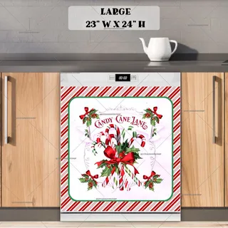 Preview of Candy Cane Lane Sign magnet in Large size.