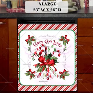 Preview of Candy Cane Lane Sign magnet in Extra Large size.