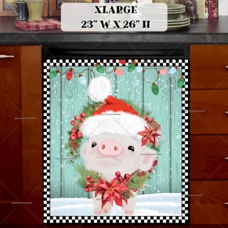 Preview of Little Piglet's Christmas magnet in Extra Large size.