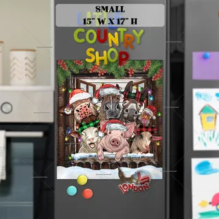 Preview of Greetings from The Barnyard Animals magnet in Small size.