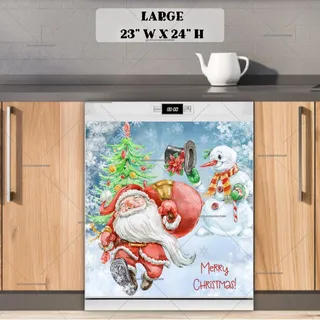 Preview of Santa is on his Way magnet in Large size.