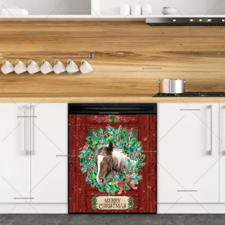 Preview of Horse with a Wreath in a Barn magnet.