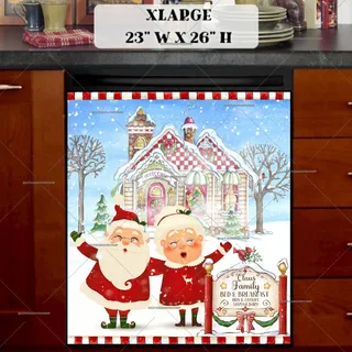 Preview of Claus Family Bed & Breakfast magnet in Extra Large size.