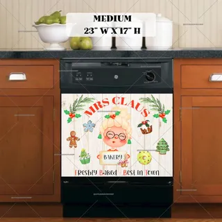 Preview of Mrs Claus Bakery magnet in Medium size.