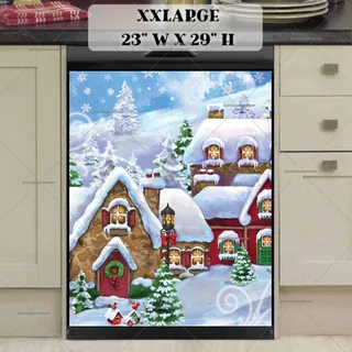 Preview of Santa's Christmas Village magnet in XX Large size.