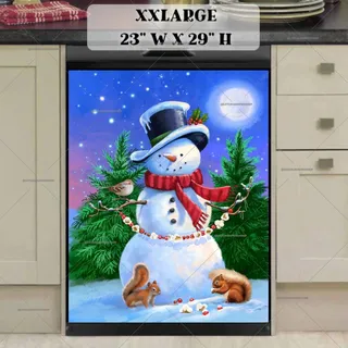 Preview of Theodore the Snowman with a Garland magnet in XX Large size.