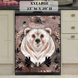 Preview of Beautiful Ethnic Winter Bear magnet in XX Large size.