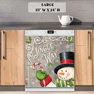 Preview of Jingle All the Way Snowman magnet in Large size.