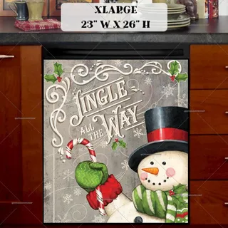 Preview of Jingle All the Way Snowman magnet in Extra Large size.