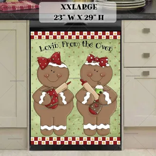 Preview of Cute Gingerbread Couple magnet in XX Large size.