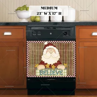 Preview of Country Farmhouse Santa magnet in Medium size.