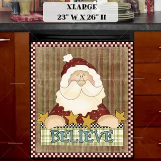 Preview of Country Farmhouse Santa magnet in Extra Large size.