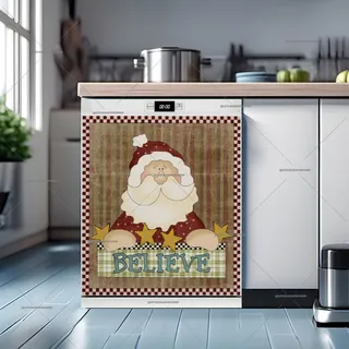 Preview of Country Farmhouse Santa magnet.