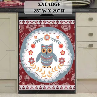 Preview of Scandinavian Folk Art Christmas #6 magnet in XX Large size.