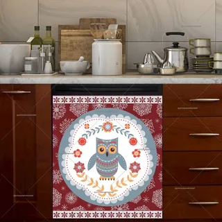 Preview of Scandinavian Folk Art Christmas #6 magnet.